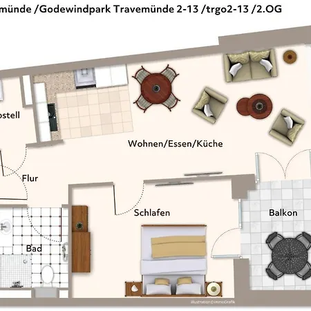 Apartment Godewindpark Travemuende Godewindpark Travemuende 2-13 *